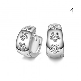 Earrings 6 Models to choose from Silver Plated Zirconium