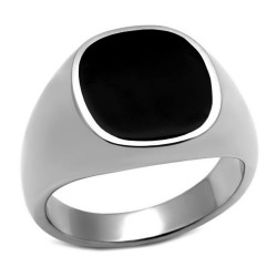 Ring Cabochon Oval Onyx