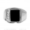 Ring Cabochon Onyx Zirconium