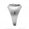 Ring Signet Masonic Oval Silver