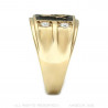 Ring Signet ring Masonic Square Gold-plated finish