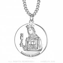 PE0253 BOBIJOO Jewelry Pendant Fireman St barbara's Barbara's Protective Steel