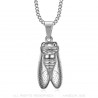 PE0257 BOBIJOO Jewelry Pendant Cicada South of France Steel