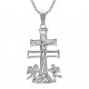 PE0194S BOBIJOO Jewelry Anhänger Kreuz von Caravaca de la Cruz 44mm stahl 316L