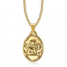 PE0269 BOBIJOO Jewelry Colgante Medalla de Ángel de la guarda Bautismo de Acero de Oro