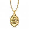 PE0269 BOBIJOO Jewelry Pendant Medal Guardian Angel Baptism Steel Gold