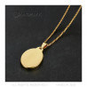 PE0269 BOBIJOO Jewelry Pendant Medal Guardian Angel Baptism Steel Gold