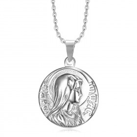 PE0266 BOBIJOO Jewelry Colgante Milagrosa de maría Inmaculada Concepción de Plata