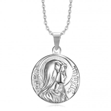 PE0266 BOBIJOO Jewelry Pendant Miraculous mary Immaculate Conception Silver