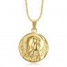 PE0265 BOBIJOO Jewelry Pendant Miraculous mary Immaculate Conception Gold