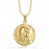 PE0265 BOBIJOO Jewelry Pendant Miraculous mary Immaculate Conception Gold