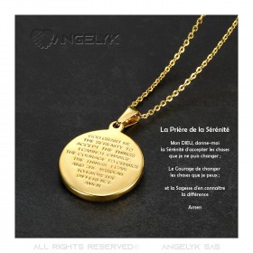 PE0265 BOBIJOO Jewelry Pendant Miraculous mary Immaculate Conception Gold