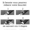 Bracelet Croix Silicone Acier Inoxydable Réglable bobijoo