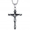 PE0061B BOBIJOO Jewelry Alle Anhänger Lateinischen Kreuzes Jesu Stahl Silber-Antik -