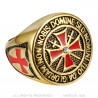 BA0177 BOBIJOO Jewelry Ring Currency Knight Templar All fine Gold Golden