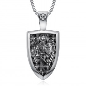 PE0278 BOBIJOO Jewelry Pendant Order of Saint Michel Templar 316L Steel