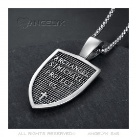 PE0278 BOBIJOO Jewelry Pendant Order of Saint Michel Templar 316L Steel