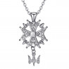 PE0155S BOBIJOO Jewelry Cross pendant Huguenot Protestant South Steel 316L + Chain