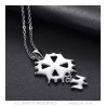 PE0155S BOBIJOO Jewelry Cross pendant Huguenot Protestant South Steel 316L + Chain