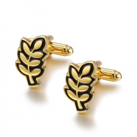 BM0038 BOBIJOO Jewelry Cufflinks Branch of Acacia FM