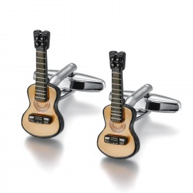 BM0042 BOBIJOO Jewelry Cufflinks Guitar Gipsy Musician