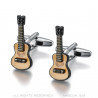 BM0042 BOBIJOO Jewelry Cufflinks Guitar Gipsy Musician