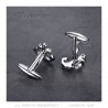 BM0045 BOBIJOO Jewelry Cufflinks Anchor Navy Silver