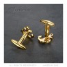 BM0044 BOBIJOO Jewelry Cufflinks Anchor Navy Gold