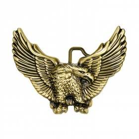 USA 3D Bronze Eagle Belt Buckle bobijoo