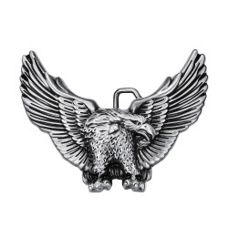 BC0002 BOBIJOO Gioielli Fibbia della Cintura Eagle USA 3D Argento