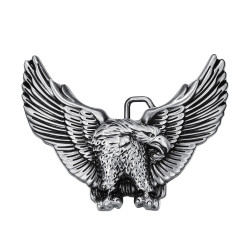 BC0002 BOBIJOO Jewelry Gürtelschnalle Adler USA 3D-Silber