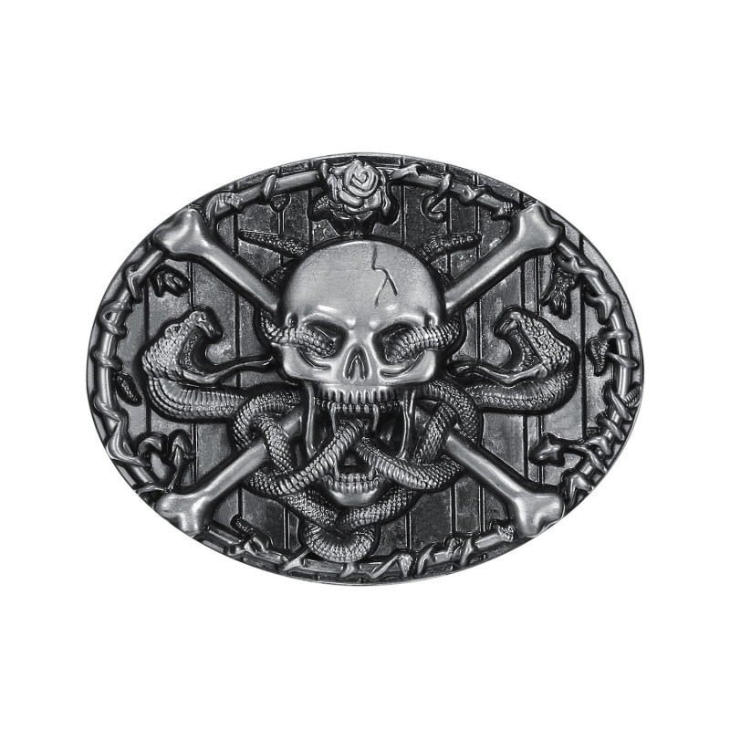 partes de Continuar BOBIJOO Jewelry - La hebilla del cinturón de bandera pirata del Cráneo de la  Muerte de la Cabeza de Serpiente - 17,90 €