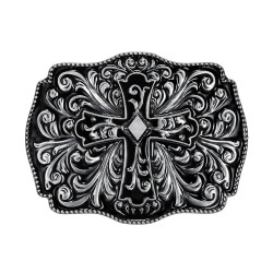 BC0013 BOBIJOO Jewelry Belt buckle Cross Rocker Biker God Protection