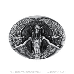 BC0014 BOBIJOO Jewelry Belt buckle of Indian Man Eagles USA Triker