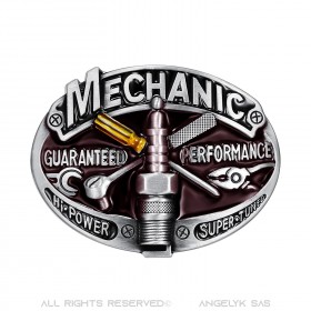 Belt Buckle Mechanic Motorcycle Biker Candle bobijoo