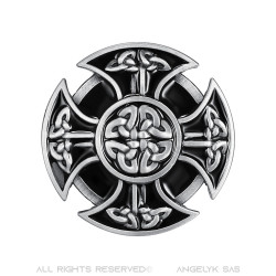 BC0019 BOBIJOO Jewelry Gürtelschnalle Keltische Kreuz Biker Templer