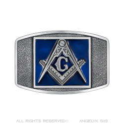 BC0024 BOBIJOO Jewelry Gürtelschnalle Freimaurer-Mail-Blaue