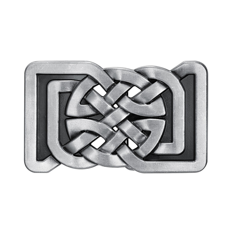 BOBIJOO Jewelry - Fibbia per cintura quadrata con nodi celtici infiniti - €  17,90