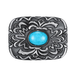 BC0027 BOBIJOO Jewelry Gürtelschnalle Türkis, USA, Biker