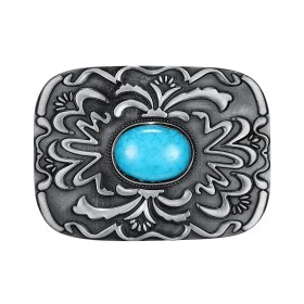 Turquoise Belt Buckle USA Biker bobijoo