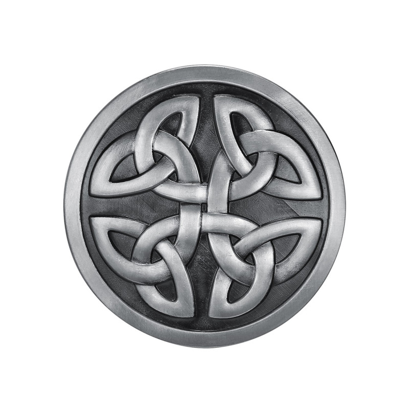 Round Belt Buckle Celtic Knots bobijoo