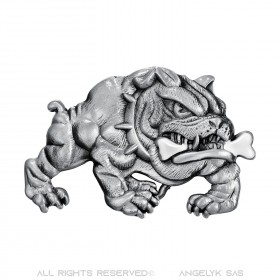 Belt Buckle Bulldog Fierce Dog Biker bobijoo