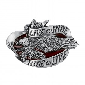 Fibbia della cintura Live To Ride Aigle Biker bobijoo