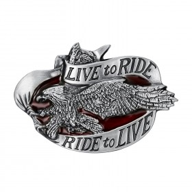Hebilla de cinturón Live To Ride Aigle Biker bobijoo
