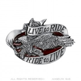 Fibbia della cintura Live To Ride Aigle Biker bobijoo