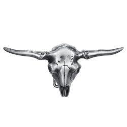 BC0036 BOBIJOO Jewelry Gürtelschnalle Schädel Buffalo Stier Büffel