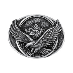 BC0037 BOBIJOO Gioielli Fibbia della Cintura Aquila Strada di Montagna, stati UNITI d'Argento