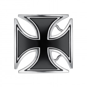 BC0040 BOBIJOO Gioielli Fibbia della Cintura Nero Croce Templare Biker