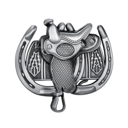 BC0044 BOBIJOO Jewelry Gürtelschnalle Sattel, Pferd, Western