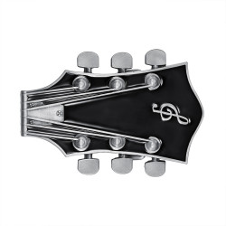 BC0050 BOBIJOO Jewelry Gürtelschnalle-Gitarre, Elektro-Rock-Schwarz